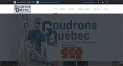 Desktop Screenshot of lesgoudronsduquebec.com